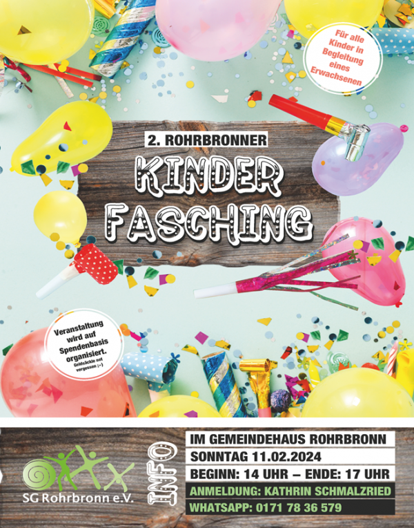 Rohrbronner Kinderfasching